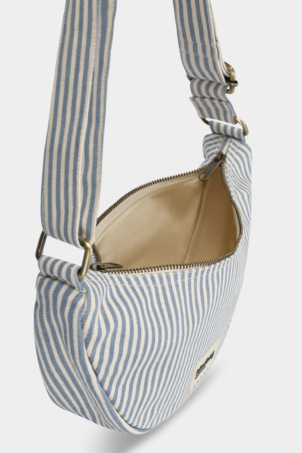 Andrea Blue Stripes Bum Bag