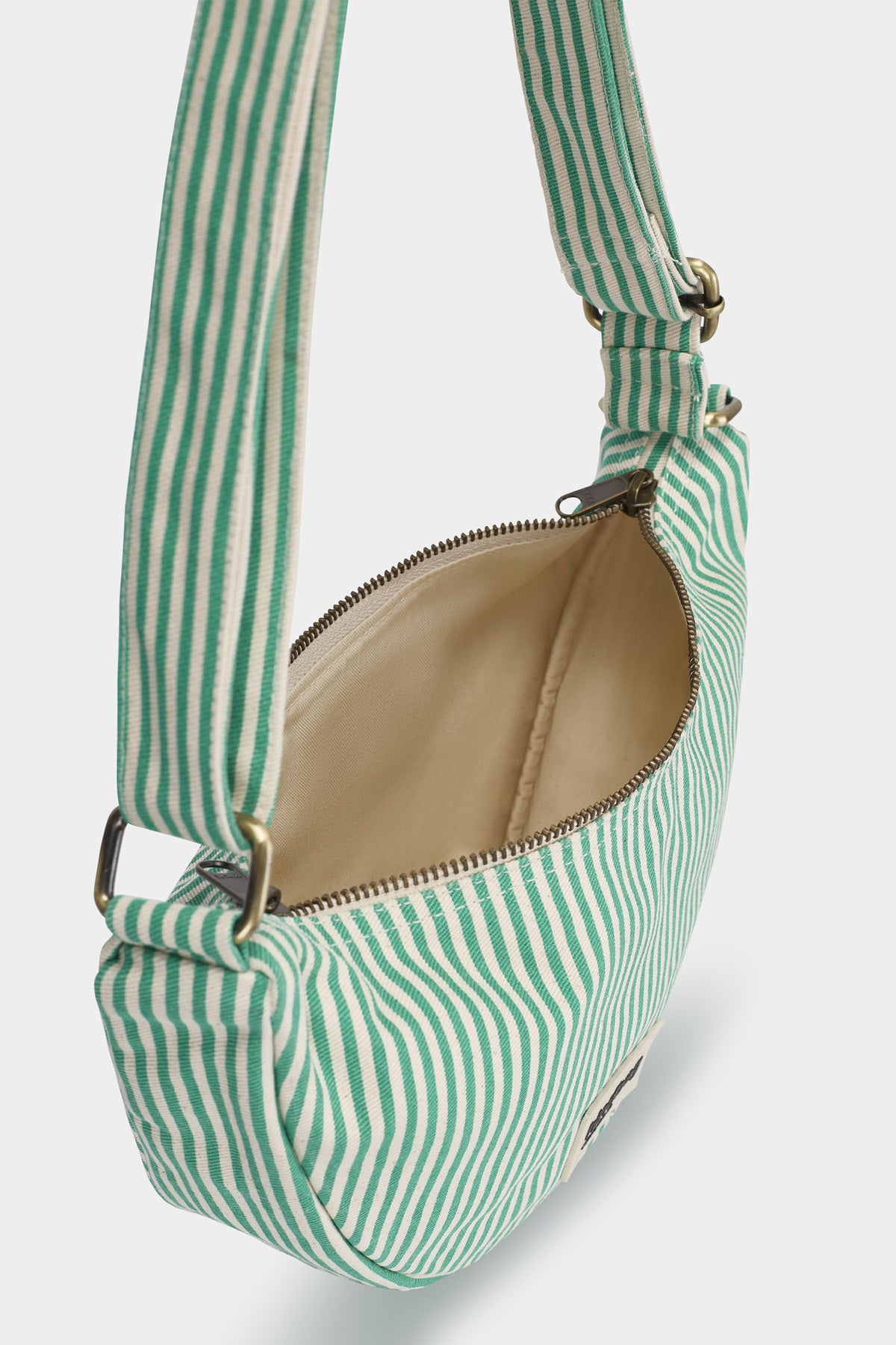 Andrea Green Stripes Bum Bag