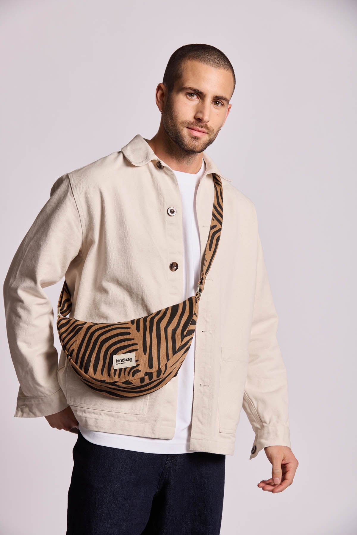 Andrea Belt Bag in Cinnamon Zebra