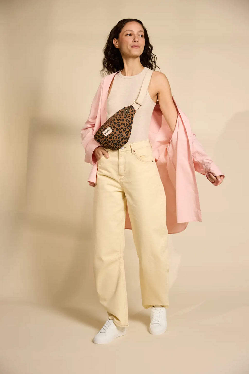 Sac banane olivia imprimé léopard cannelle