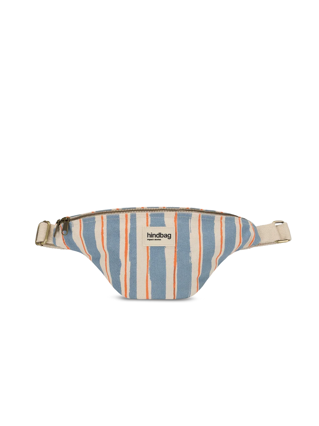 Olivia Orange and Blue Stripes bum bag