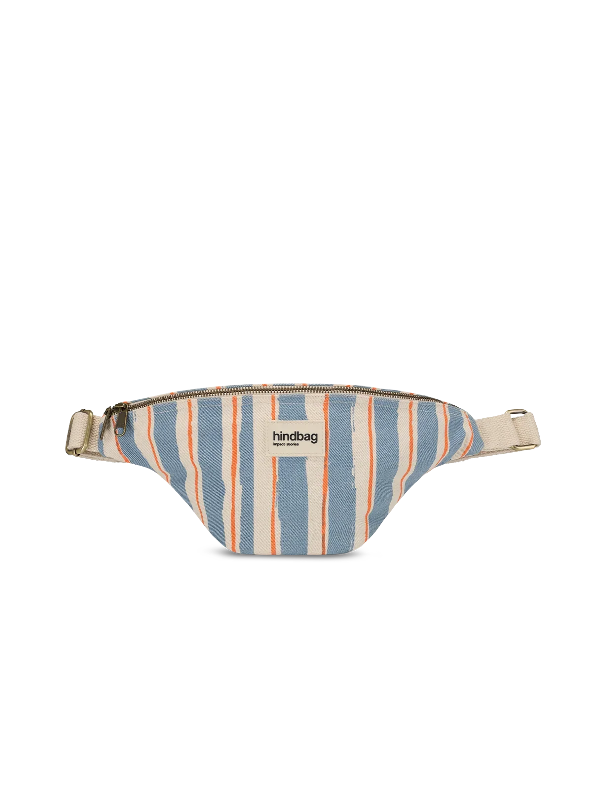 Olivia Orange and Blue Stripes bum bag