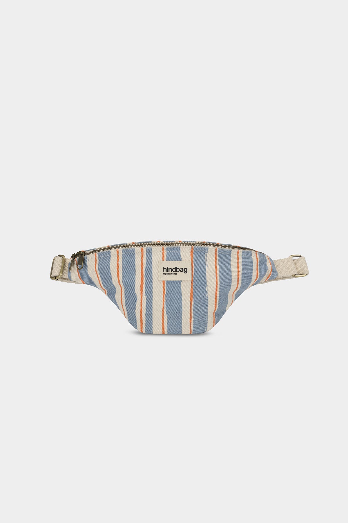 Olivia Orange and Blue Stripes bum bag