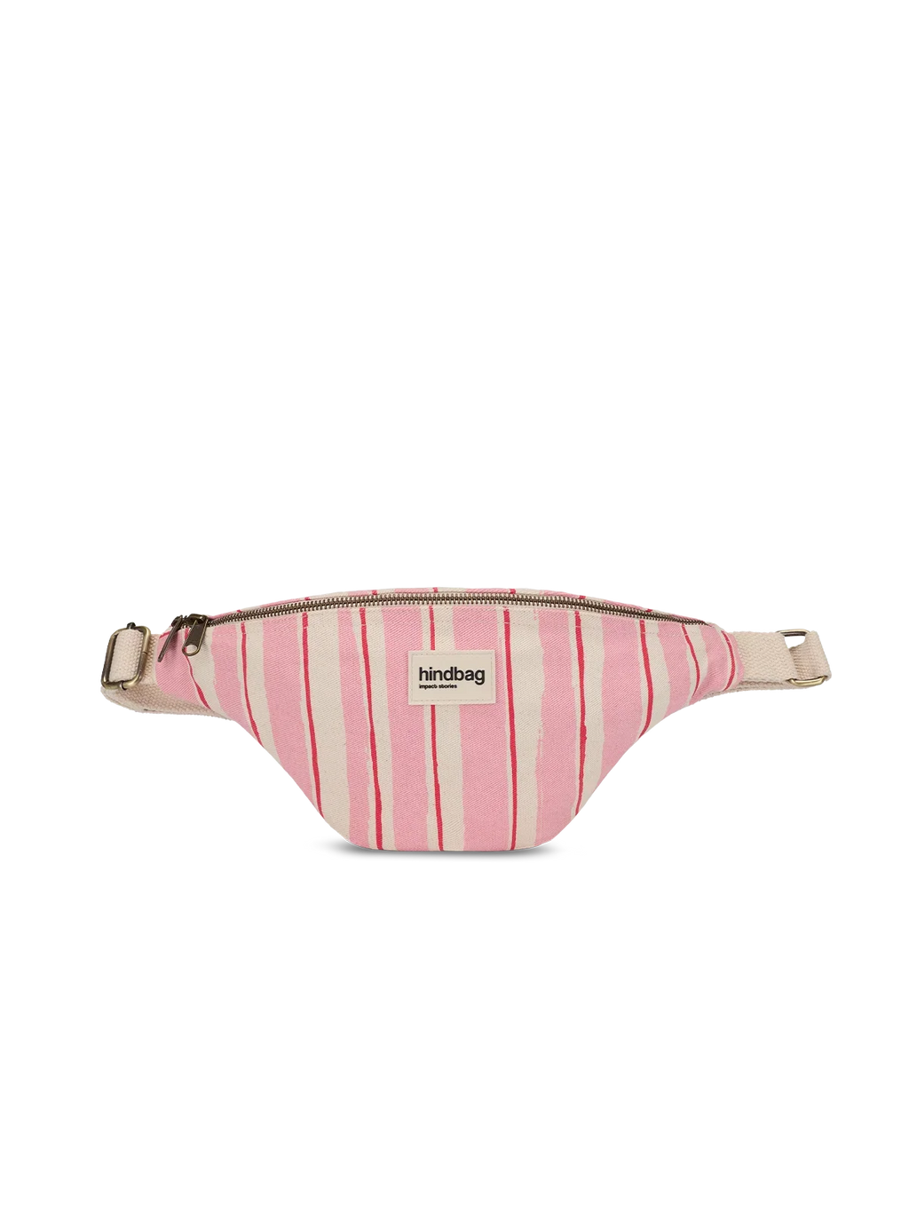 Olivia Red and Pink Stripes Bum Bag