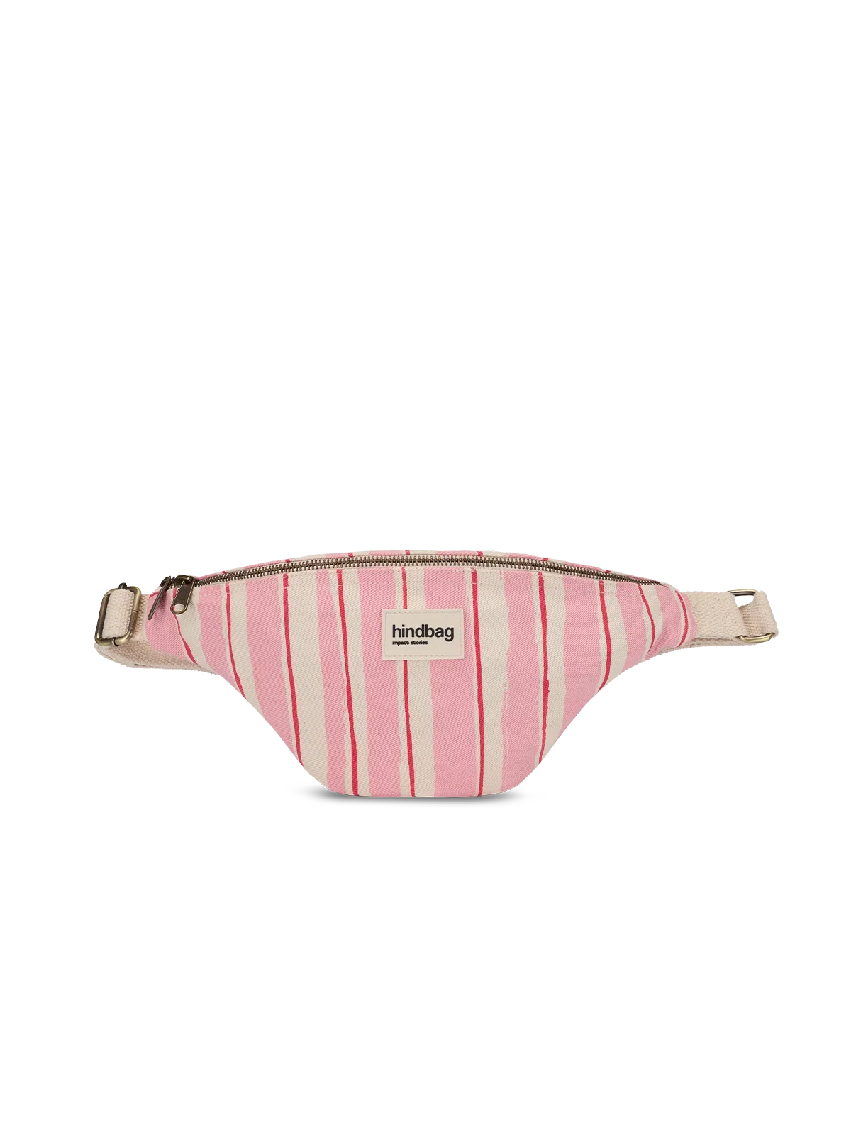 Olivia Red and Pink Stripes Bum Bag