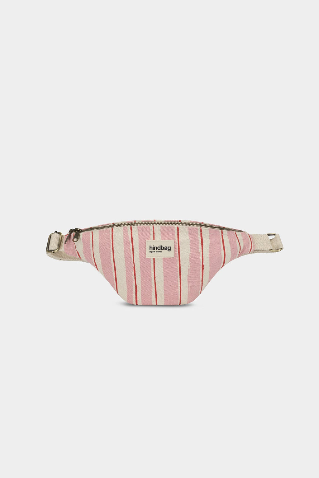 Olivia Red and Pink Stripes Bum Bag