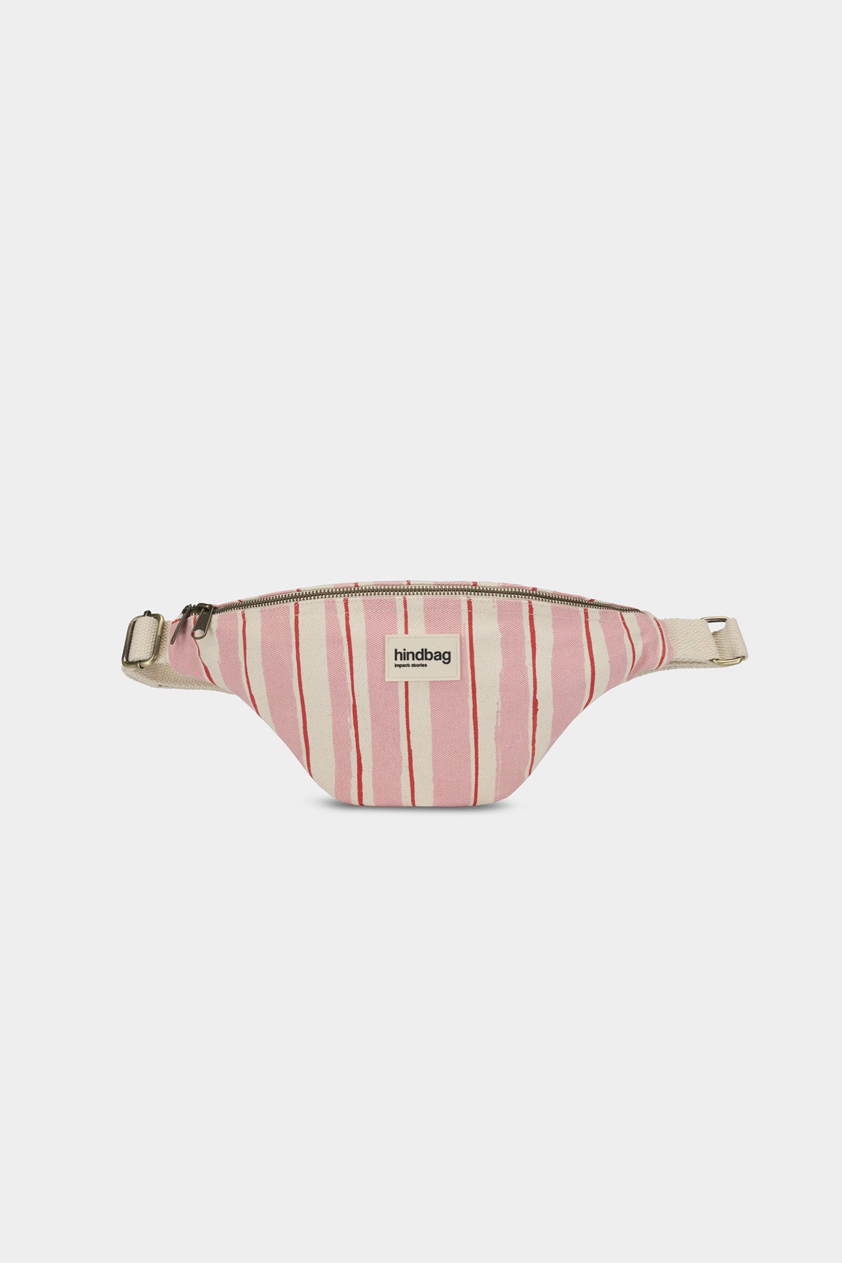 Olivia Red and Pink Stripes Bum Bag