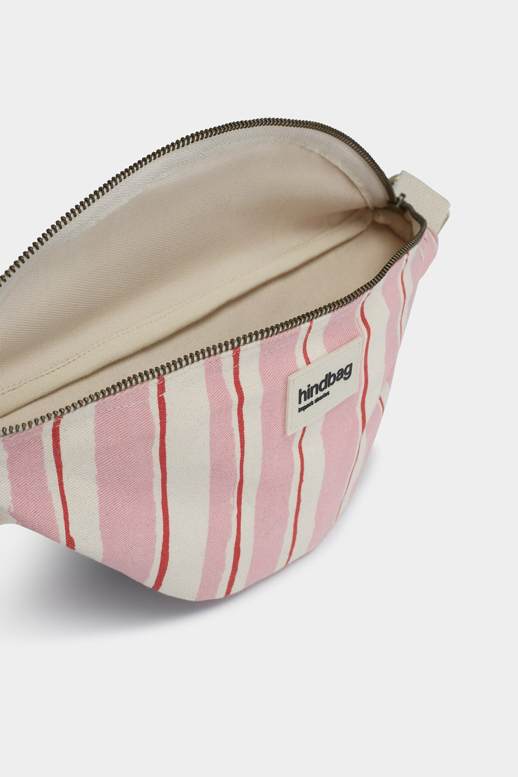 Olivia Red and Pink Stripes Bum Bag