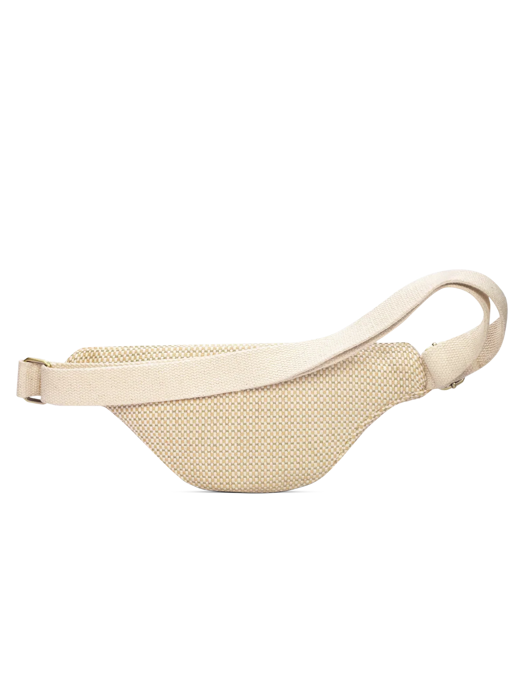 Olivia nude braided bum bag