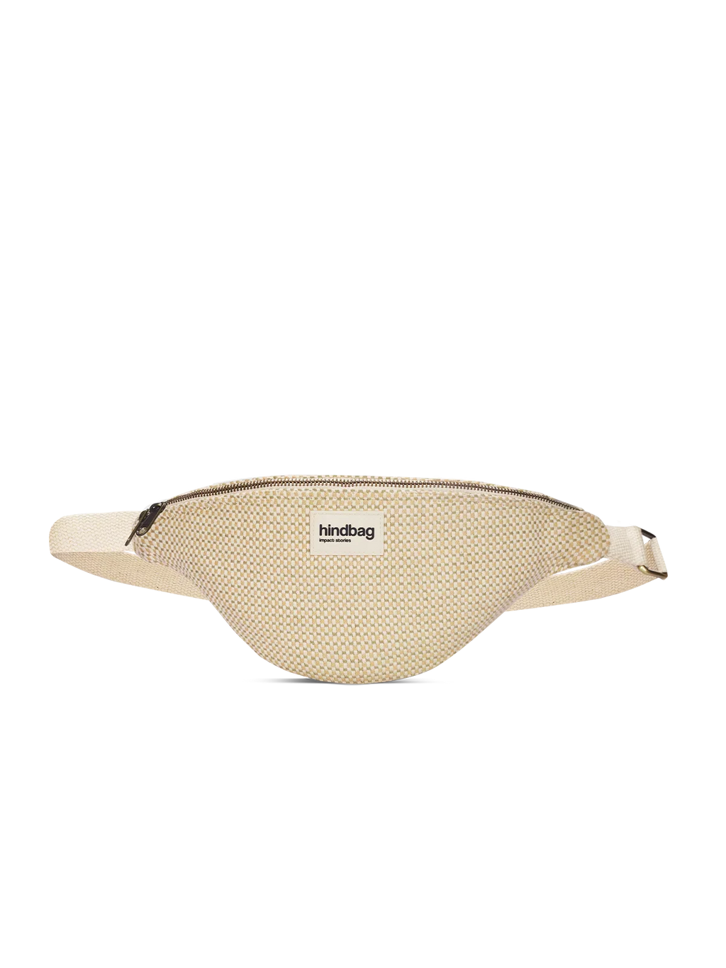 Olivia nude braided bum bag