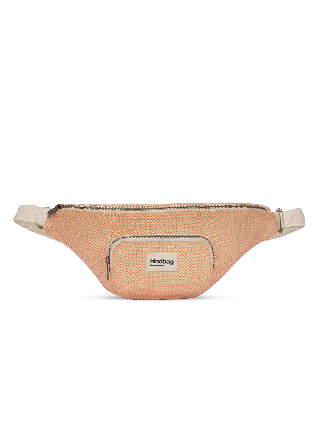 Sofia coral woven bum bag