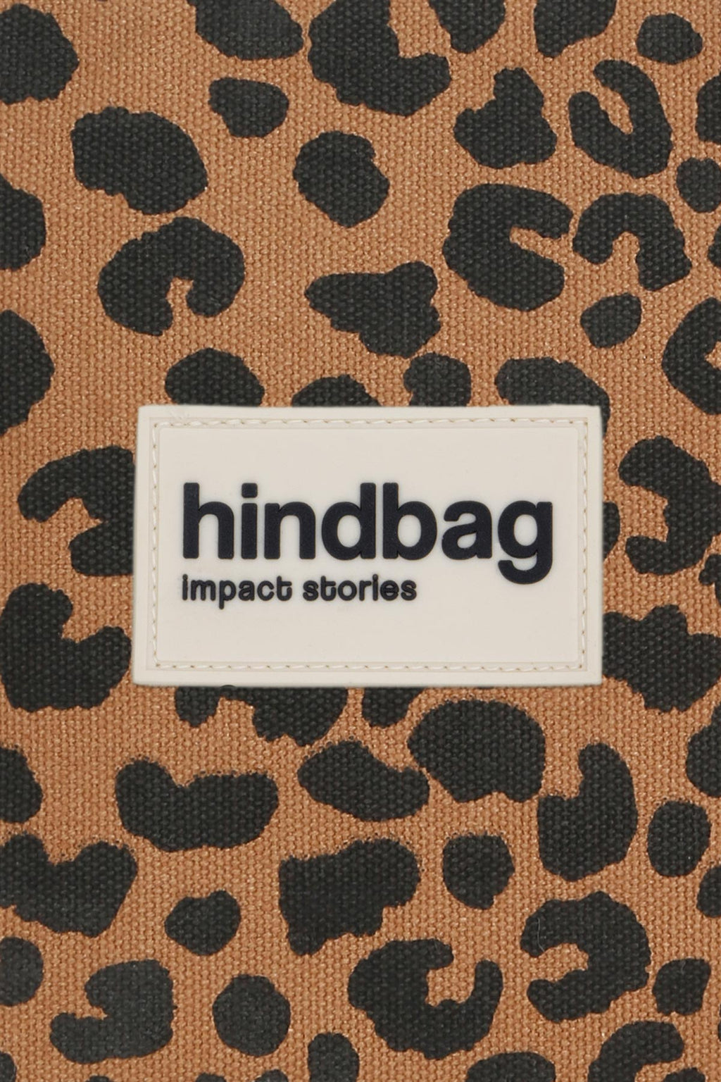étiquette hindbag silicone léopard cannelle
