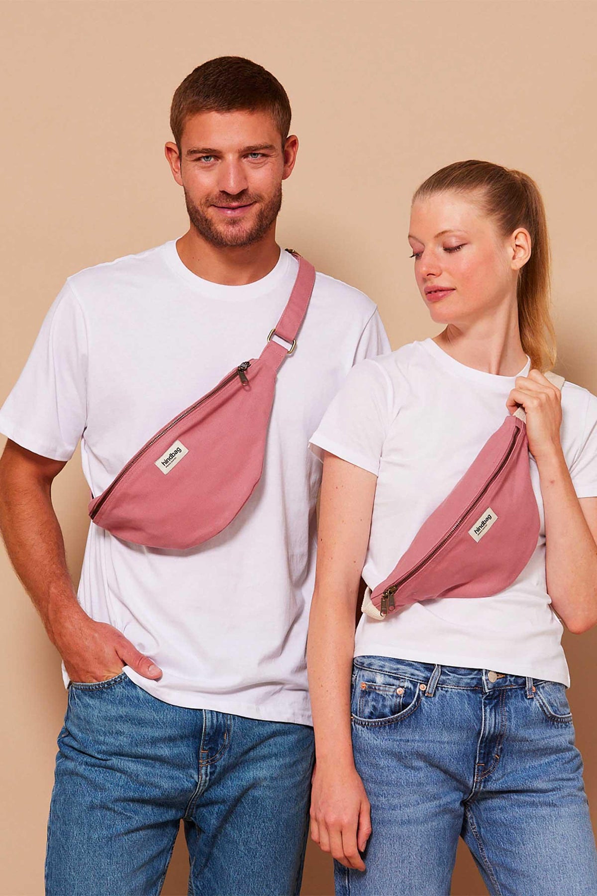 Sac banane L Sasha Rose blush Hindbag2