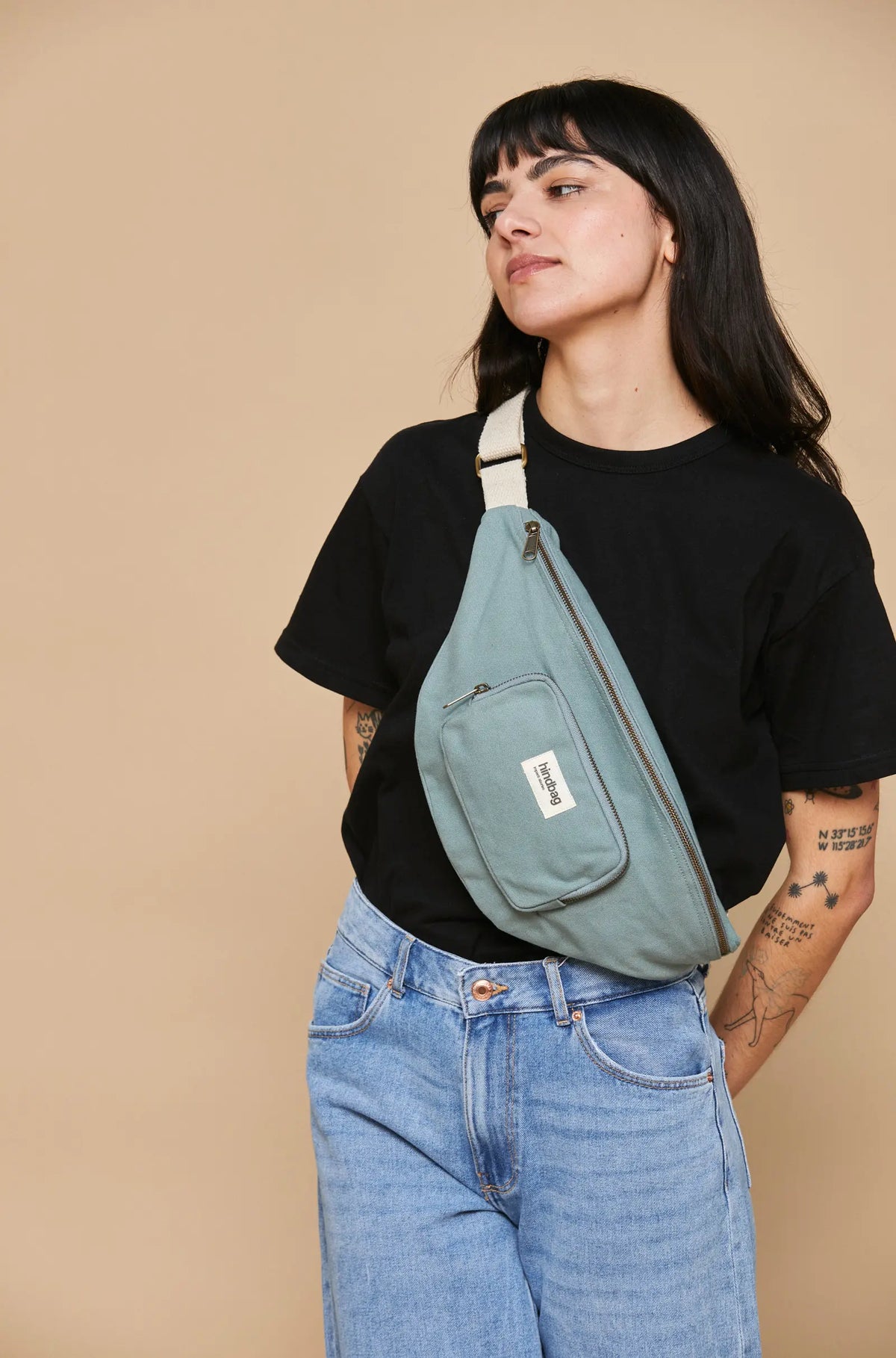 Sac banane XL Sofia Sauge Hindbag2